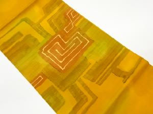 抽象模様織出し名古屋帯